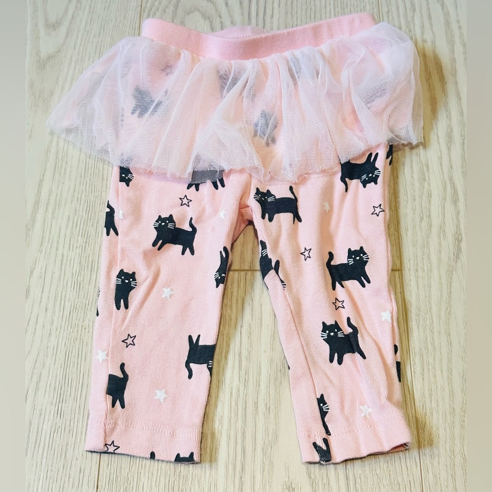 Carter's Soft Pink Infant Pants With Attached TUTU 6M